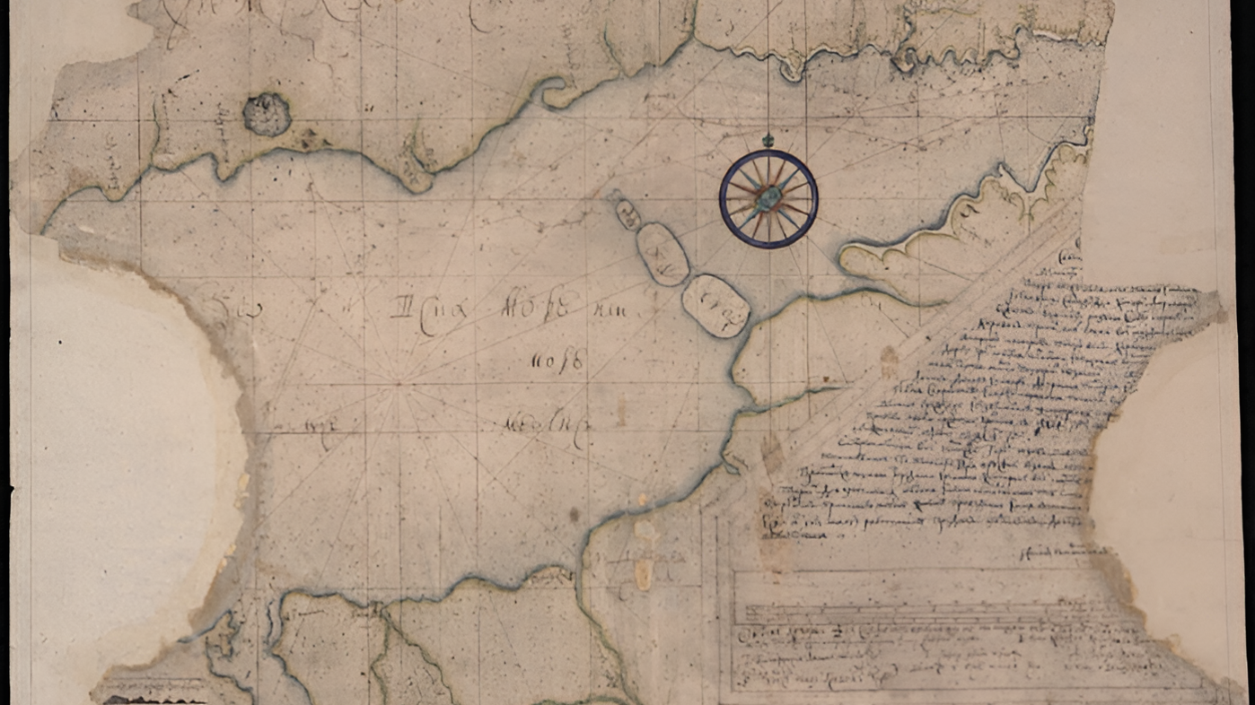 Карта похода в Азовское м. 1699 г.