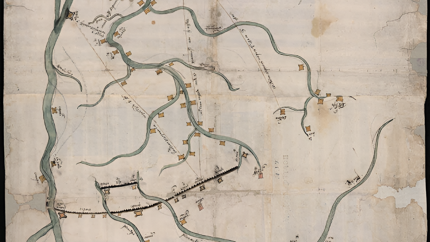 Карта пути русской армии во время Азовского похода