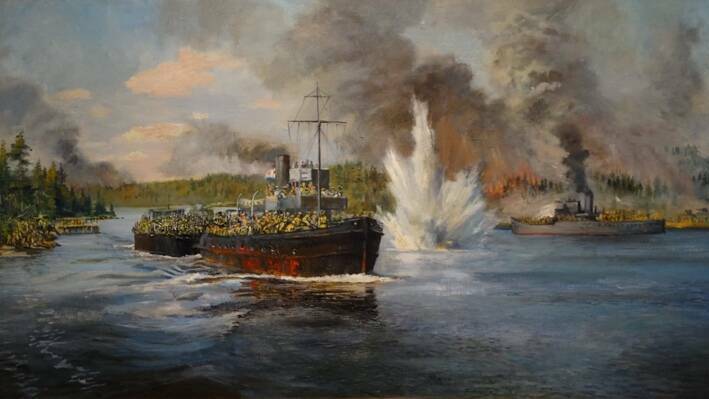 Гром
с Ладоги. Ладожская военная флотилия