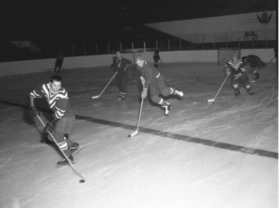 Тренировка Тарасова в Maple Leaf Gardens