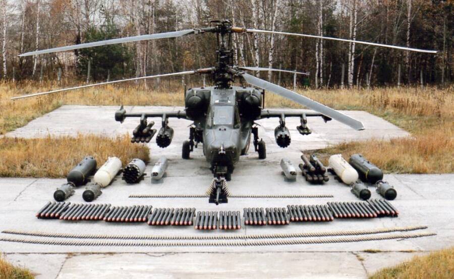 Доступный арсенал боевого ударного вертолета Ка-50 «Черная акула»