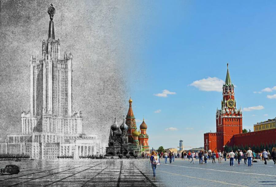 Так выглядела бы восьмая сталинская высотка в Зарядье