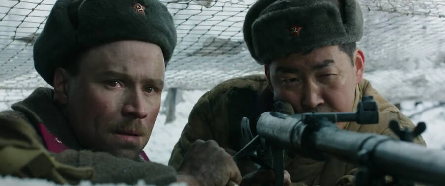 Кадр из фильма «28 панфиловцев»