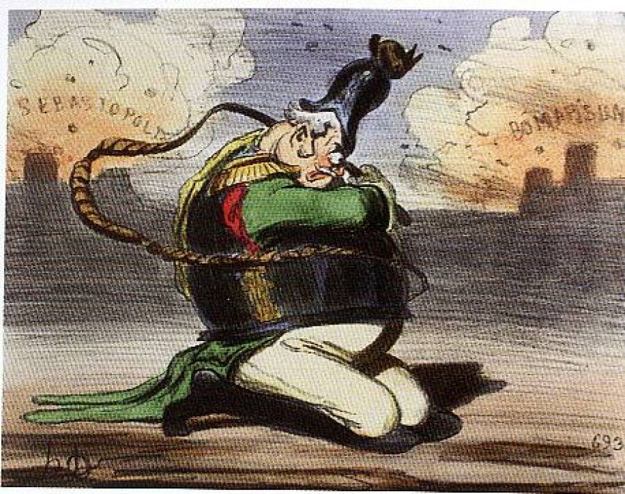  Укрепляя самодисциплину, антиниколаевская карикатура 1854 года.