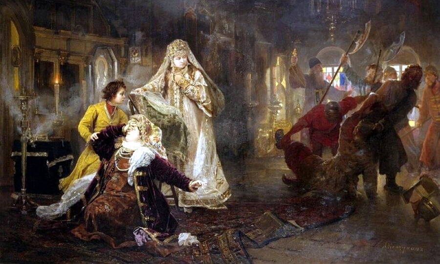 Стрелецкий мятеж 1682 года. Художник А.И. Корзухин, 1882 год. 