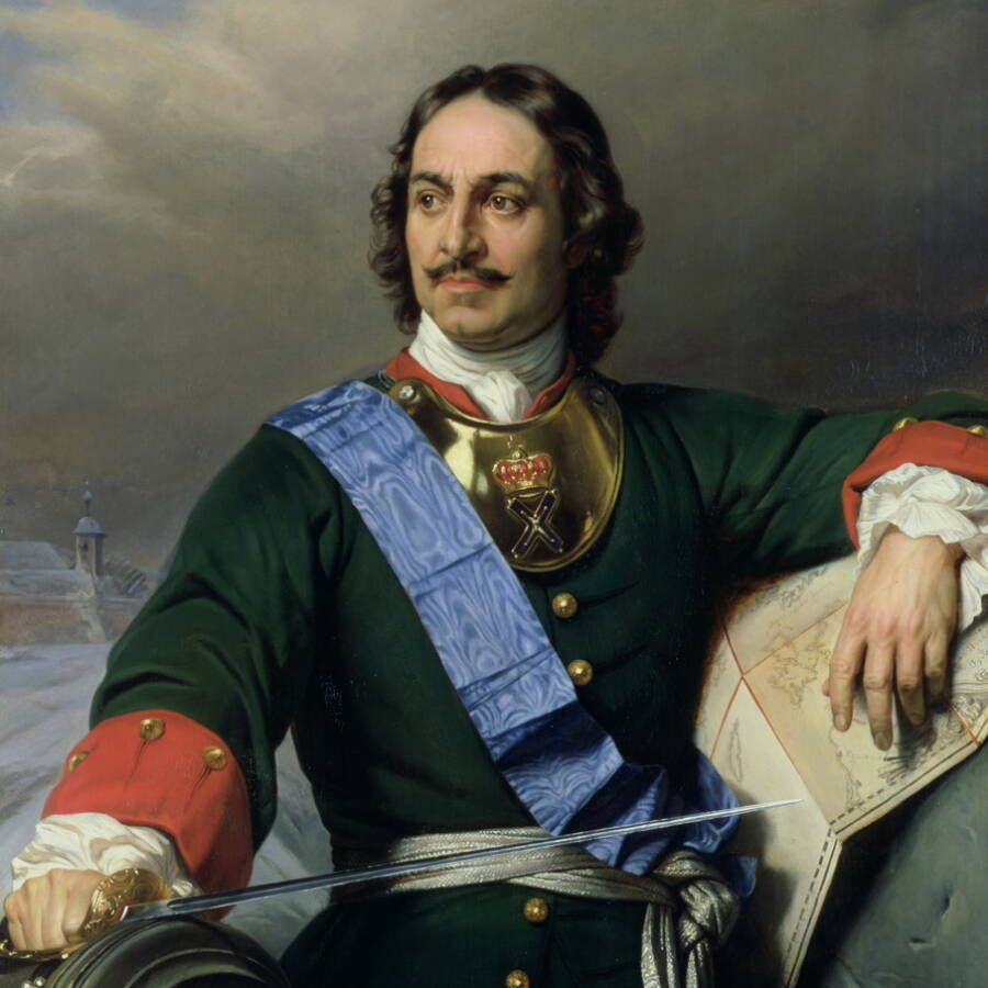 Peter I Alekseyevich. Artist Paul Delaroche, 1838.