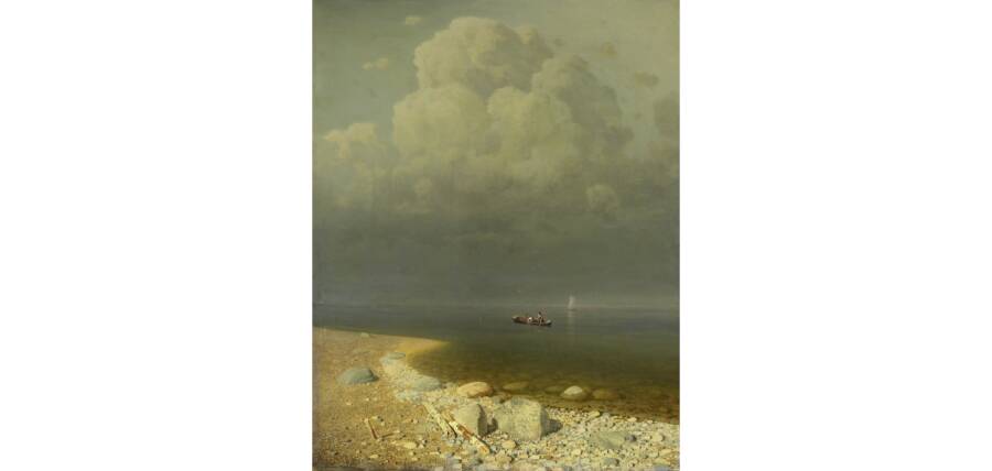  Картина «Ладожское озеро». 1873 год. 