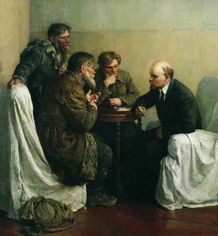 01. Картина «Ходоки у В. И. Ленина». Владимир Серов. 1950 год.