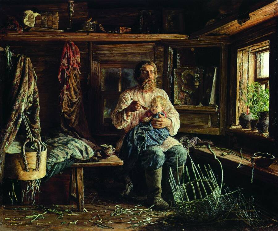 Слепой хозяин. Максимов Василий Максимович. 1882 год 