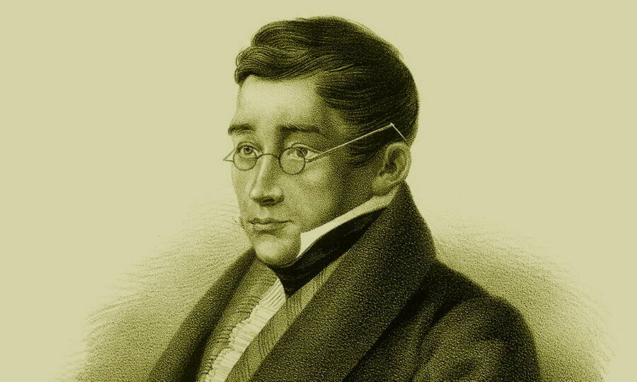 Портрет А.С. Грибоедова. Гравюра Н.И. Уткина, 1828 год. 