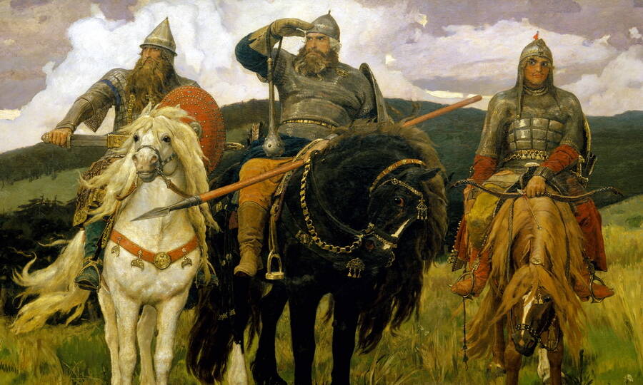 Богатыри. Художник В.М. Васнецов, 1881-1898 гг. 