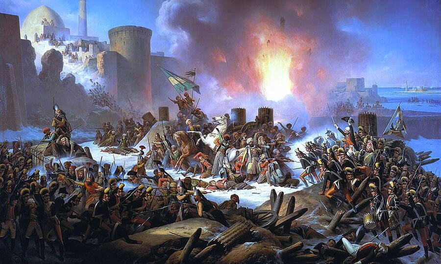 «Штурм Очакова». Художник Я. Суходольский, 1853 год. 