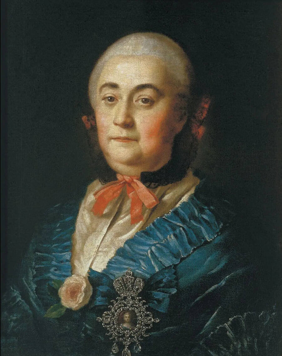 Портрет статс-дамы Анастасии Михайловны Измайловой. 1759 год. Государственная Третьяковская галерея. 