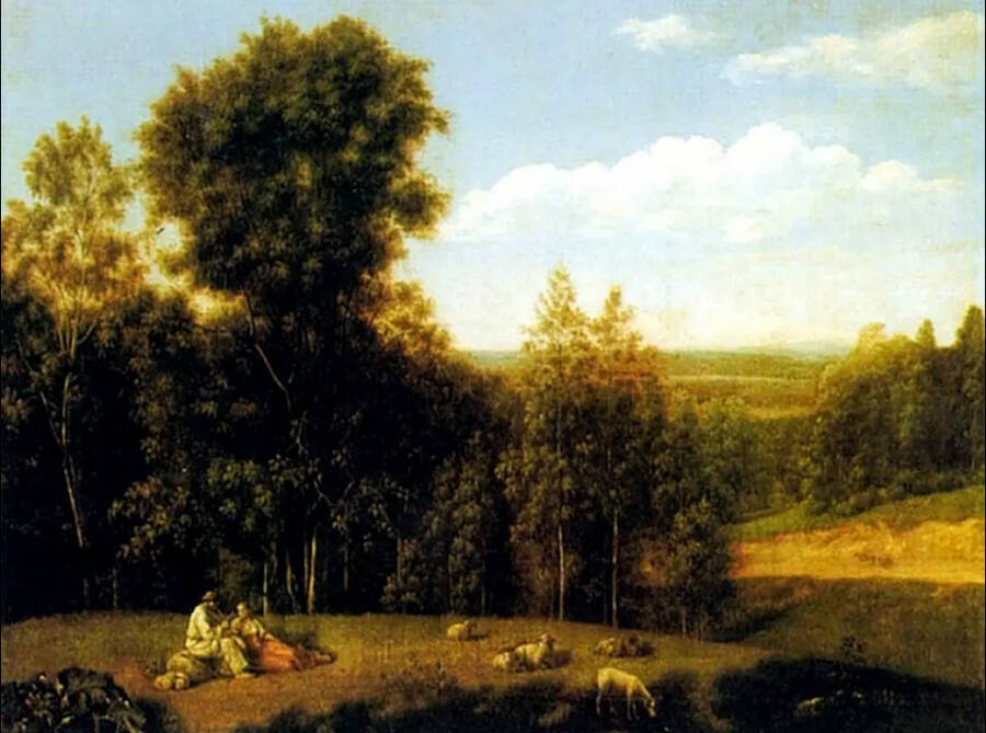  Картина Семёна Щедрина «Вид в окрестностях Старой Руссы». 1803 год. Государственный Русский музей. 