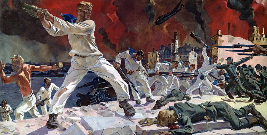 «Оборона Севастополя». Художник А.А. Дейнека, 1942 год.