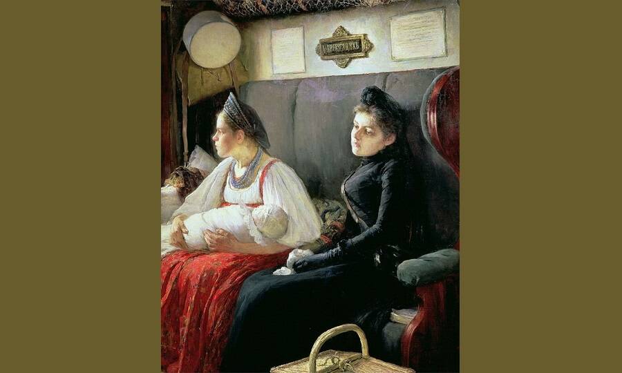 «К родным» («В родительский дом»). Художник Л.О. Пастернак, 1891 год. 