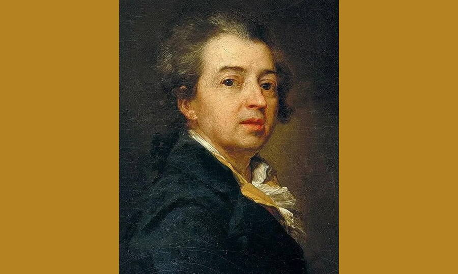  Автопортрет Дмитрия Григорьевича Левицкого (фрагмент), 1783 год. 