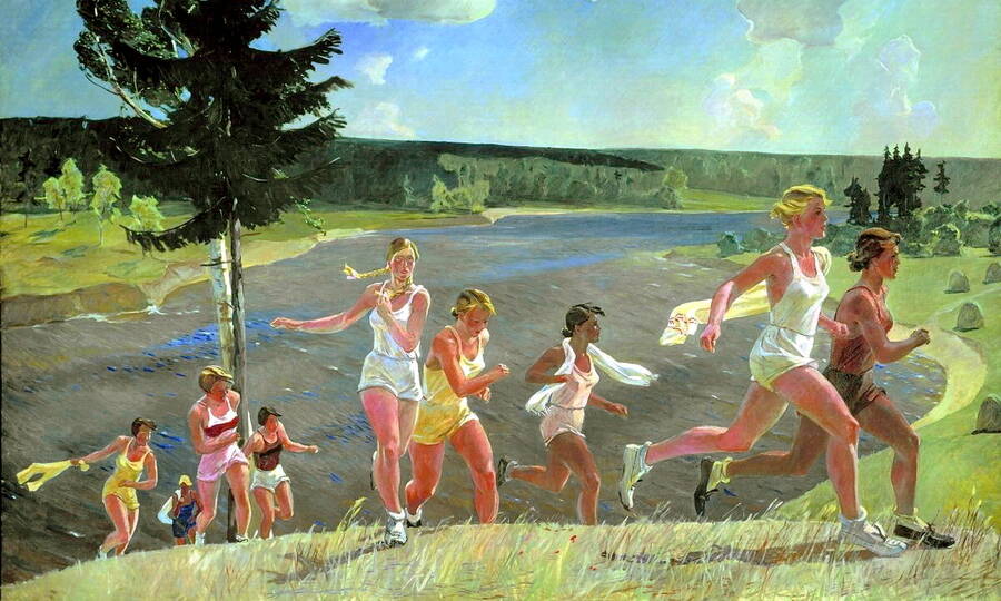 «Раздолье». Художник А.А. Дейнека, 1944 год. 