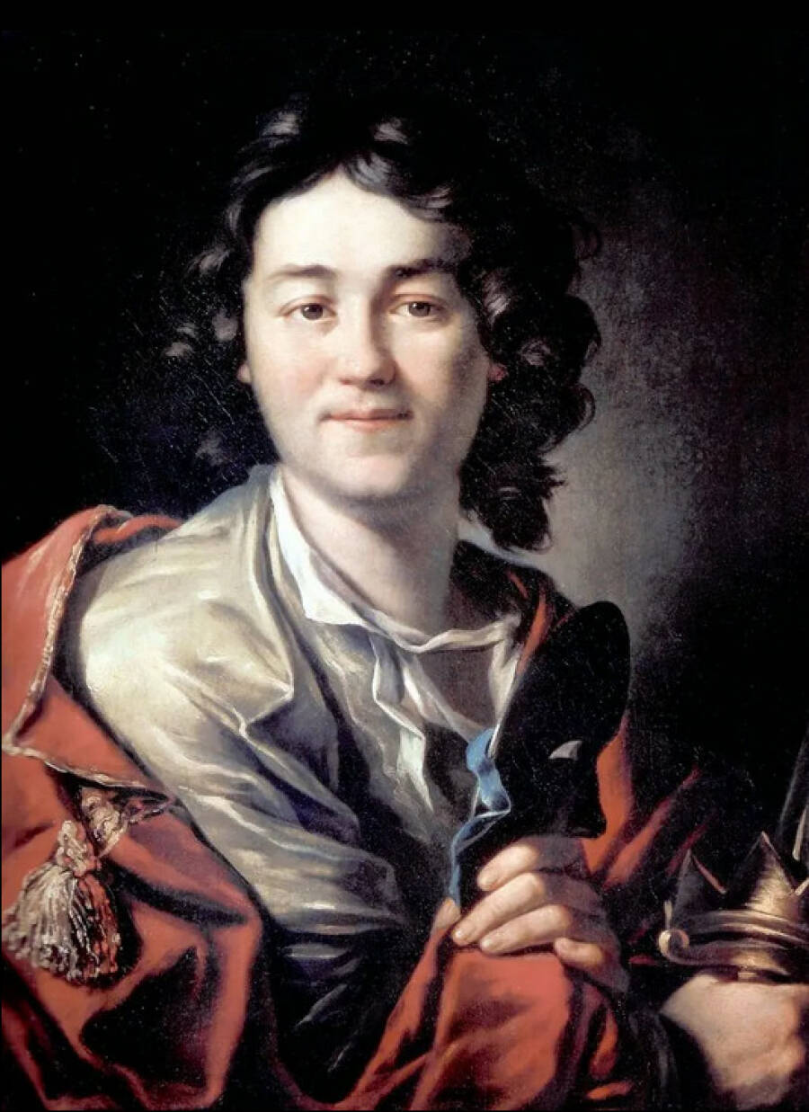 Портрет артиста Фёдора Волкова кисти Антона Лосенко. 1763 год. Государственный Русский музей.