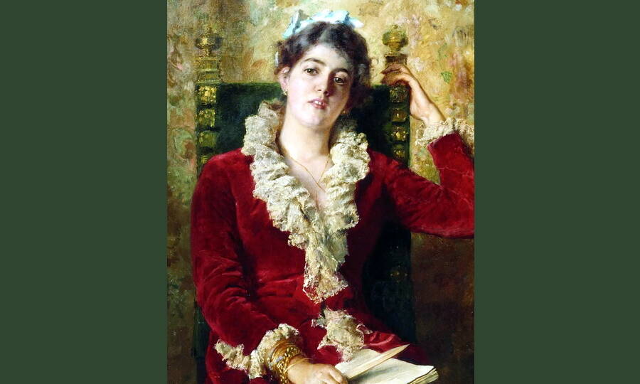 «Портрет Юлии Павловны Маковской» (фрагмент). Художник К.Е. Маковский, 1881 год.