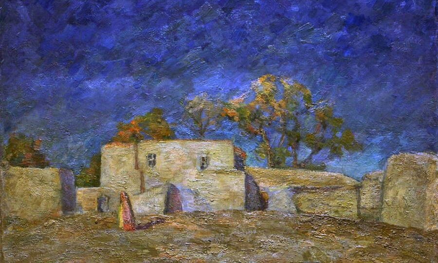 «Золотой пустырь. Самарканд» (фрагмент). Художник Р.Р. Фальк, 1943 год. 