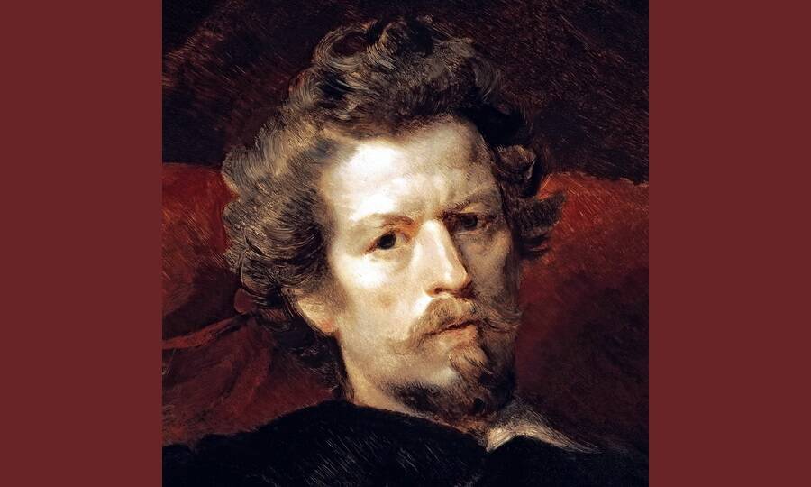  Автопортрет (фрагмент). Художник К.П. Брюллов, 1848 год. 