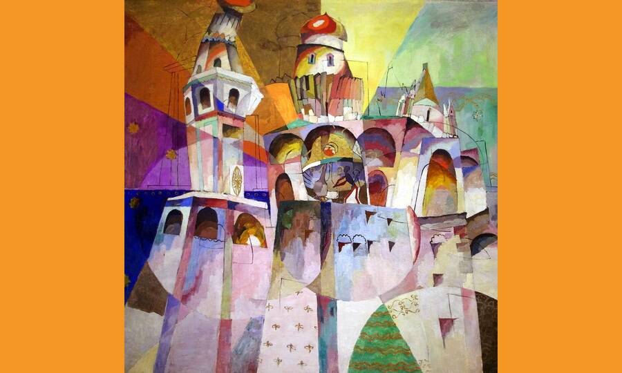 «Звон. Колокольня Ивана Великого». Художник А.В. Лентулов, 1915 год. 