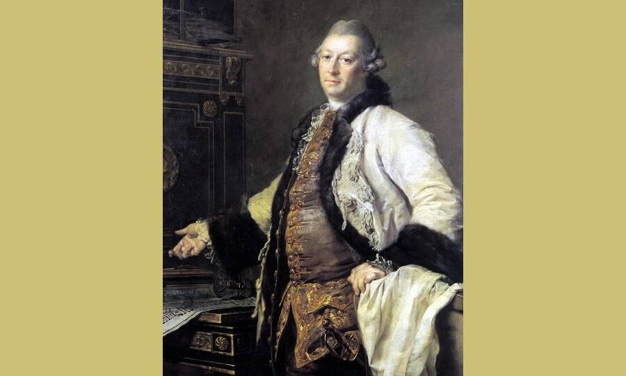 Портрет архитектора Александра Филипповича Кокоринова (фрагмент). Художник Д.Г. Левицкий, 1769 год. 
