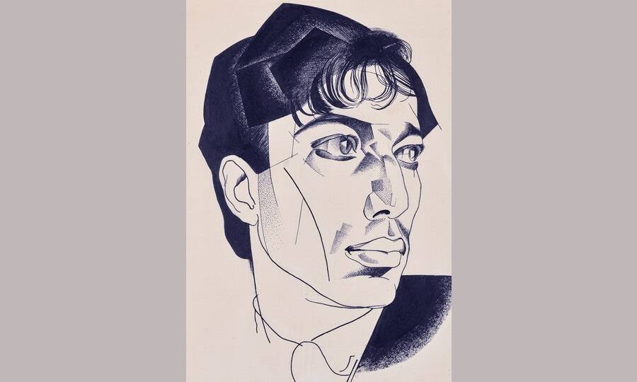 Портрет Б.Л. Пастернака. Художник Ю.П. Анненков, 1921 год. 