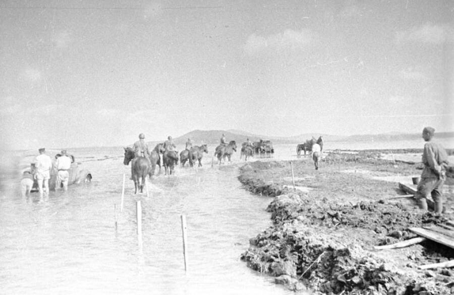 Перегруппировка советских войск перед контрударом. В.А. Тёмин. 1941-1945 Победа.