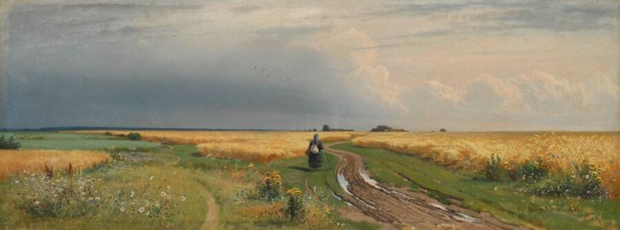 И.И. Шишкин «Дорога во ржи», 1866 год. Из собрания Третьяковской галереи