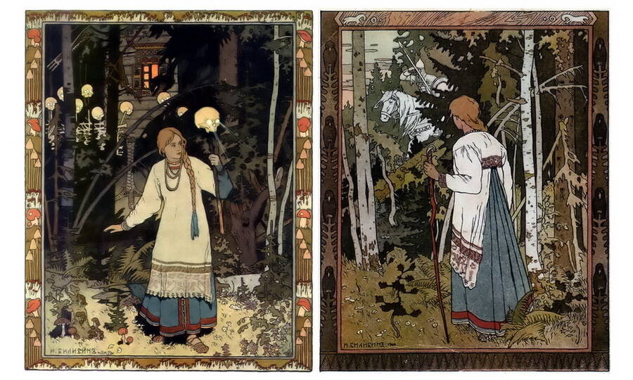Иллюстрации к сказке «Василиса Прекрасная». Художник И.Я. Билибин, 1899–1900 гг. 