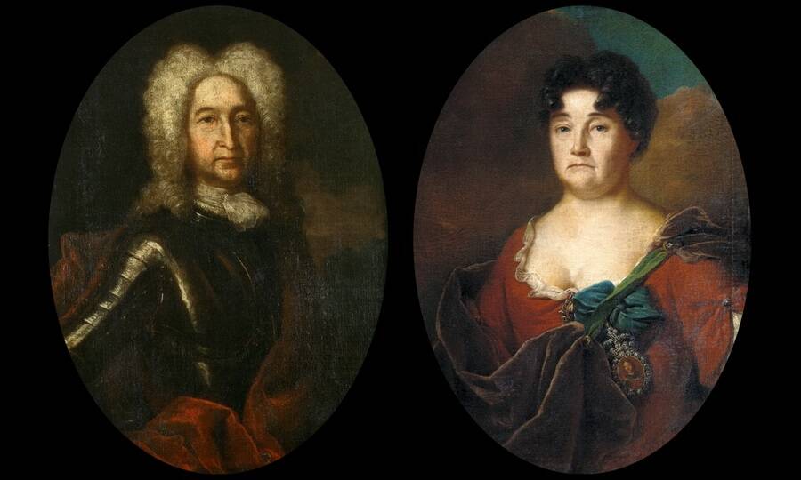 Портреты И.А. Голицына и А.П. Голицыной. Художник А.М. Матвеев, 1728 год.