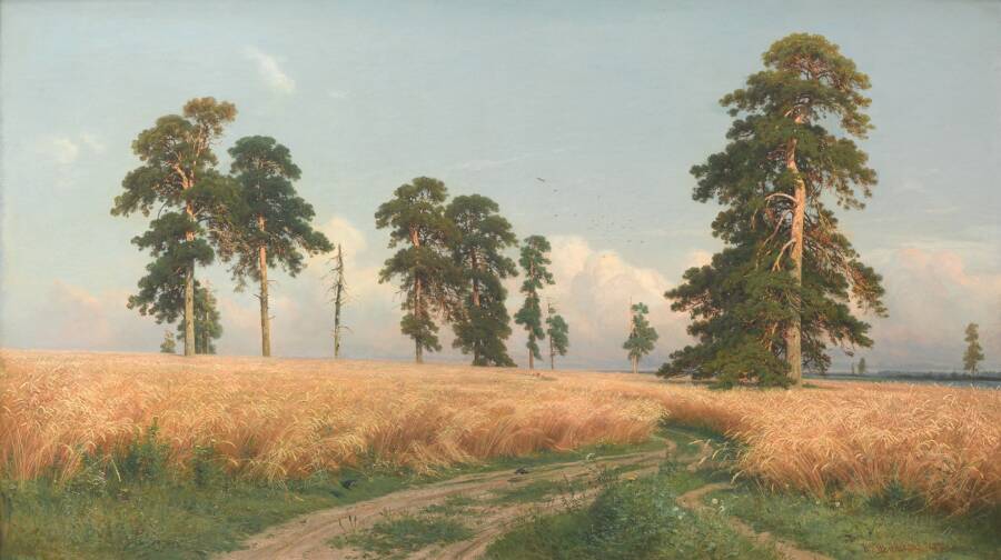 И.И. Шишкин «Рожь», 1878 год. Из собрания Третьяковской галереи