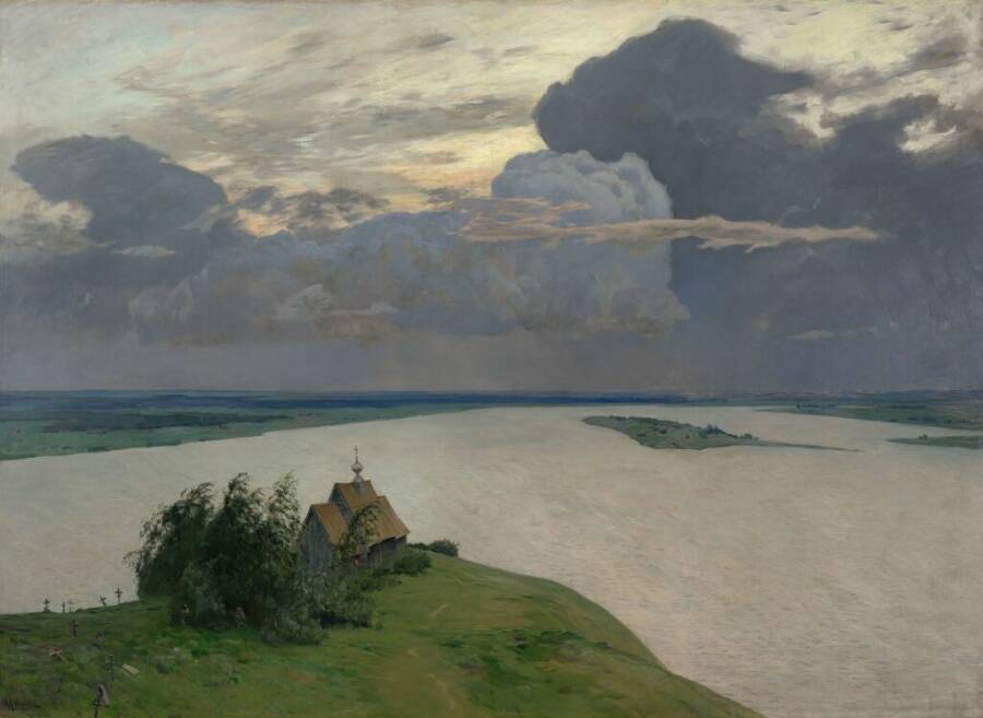 И.И. Левитан «Над вечным покоем», 1894 год. Из собрания Третьяковской галереи