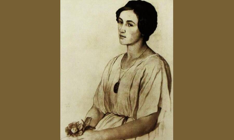 Портрет Л.Е. Чириковой. Художник И.Я. Билибин, 1919 год. 