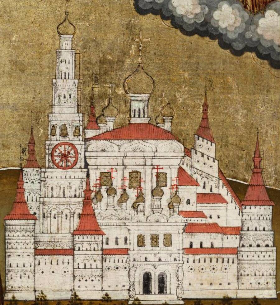 Изображение монастыря. XVIII век.