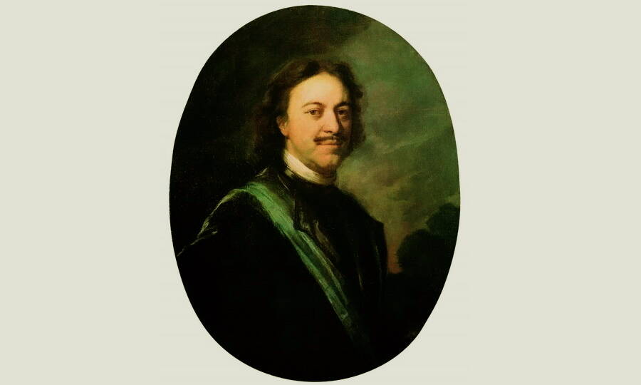  Портрет императора Петра I. Художник А.М. Матвеев, ок. 1728 года. 