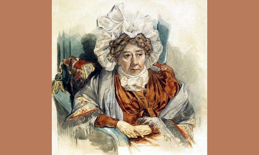Портрет Натальи Кирилловны Загряжской. Художник П.Ф. Соколов, 1821 год. 