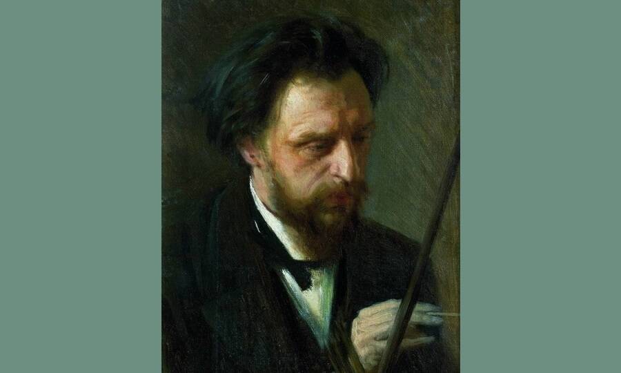 Портрет Г.Г. Мясоедова (фрагмент). Художник И.Н. Крамской, 1872 год. 