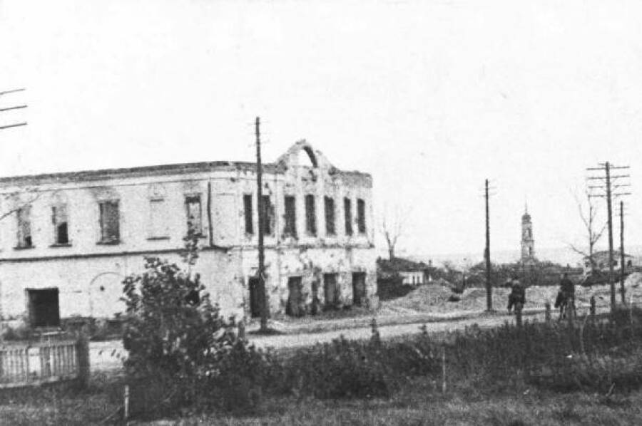Белёв во время войны. 