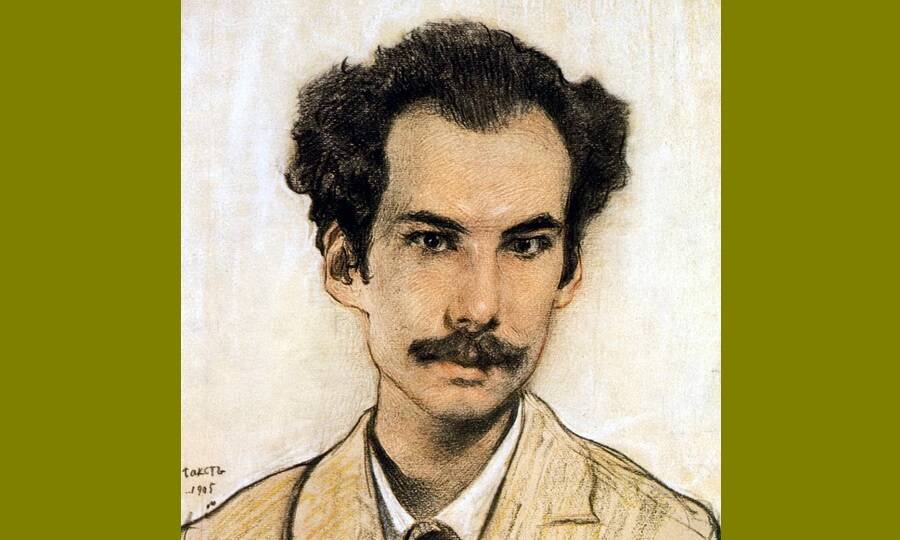 Андрей Белый. Художник Л.Н. Бакст, 1905 год. 