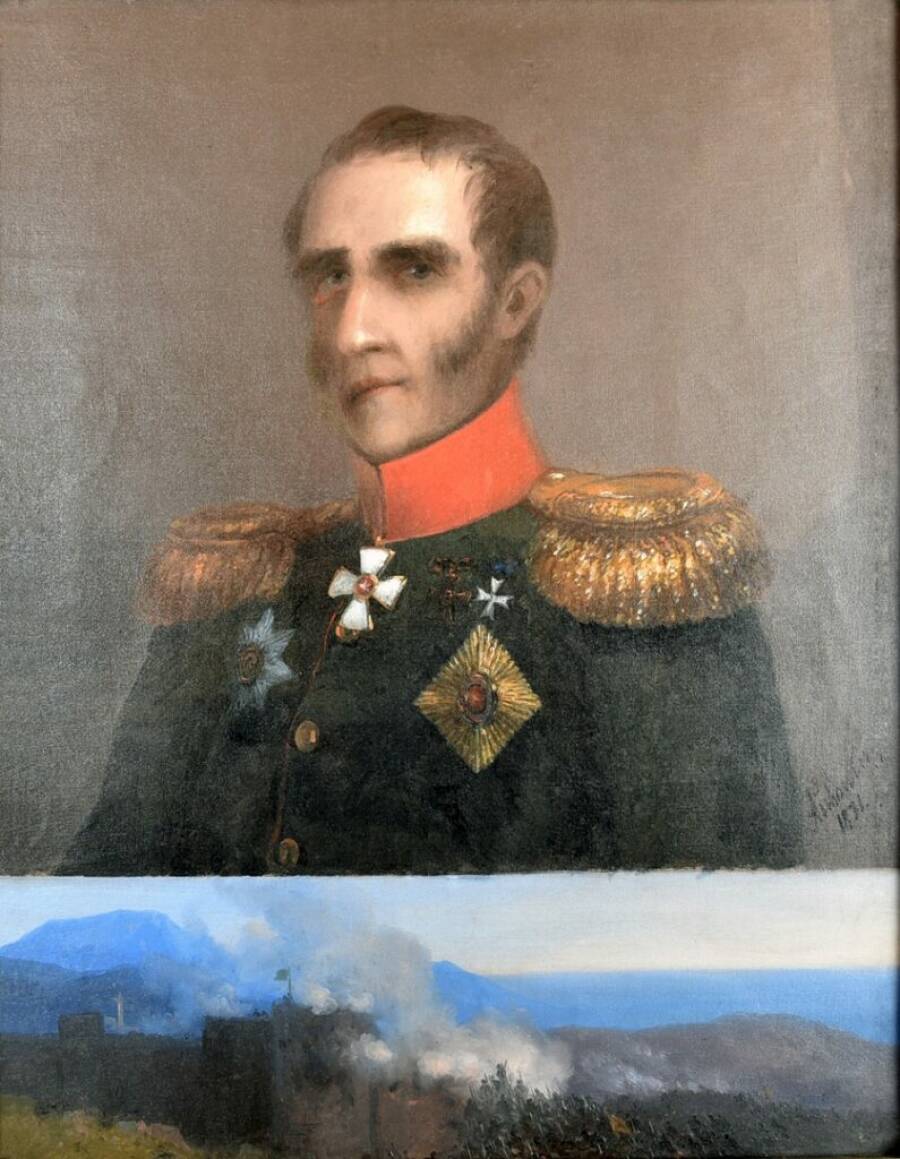 Портрет генерала Котляревского, 1871 г. И. К. Айвазовский. 