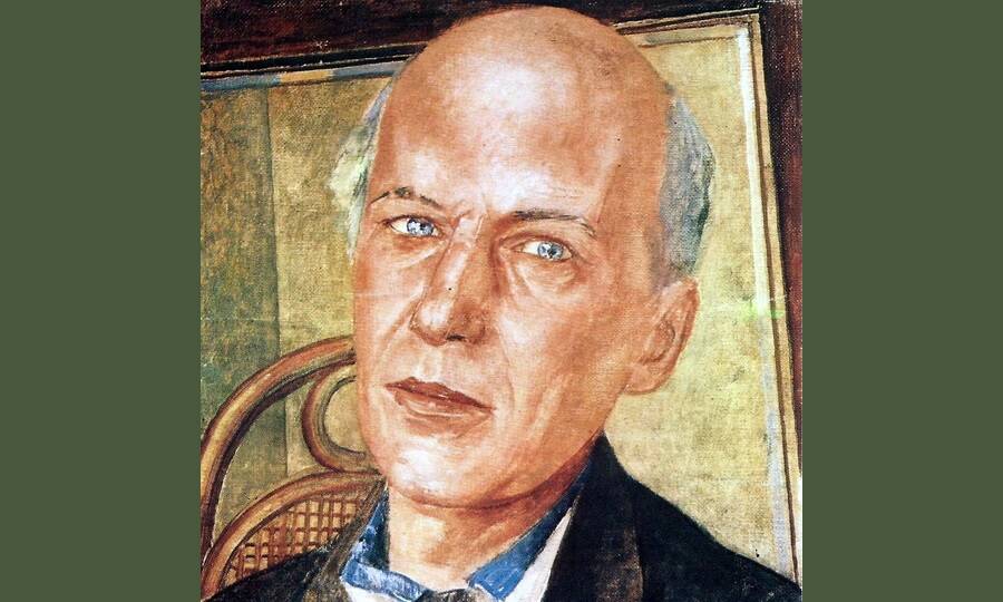  Портрет Андрея Белого (фрагмент). Художник К.С. Петров-Водкин, 1932 год. 
