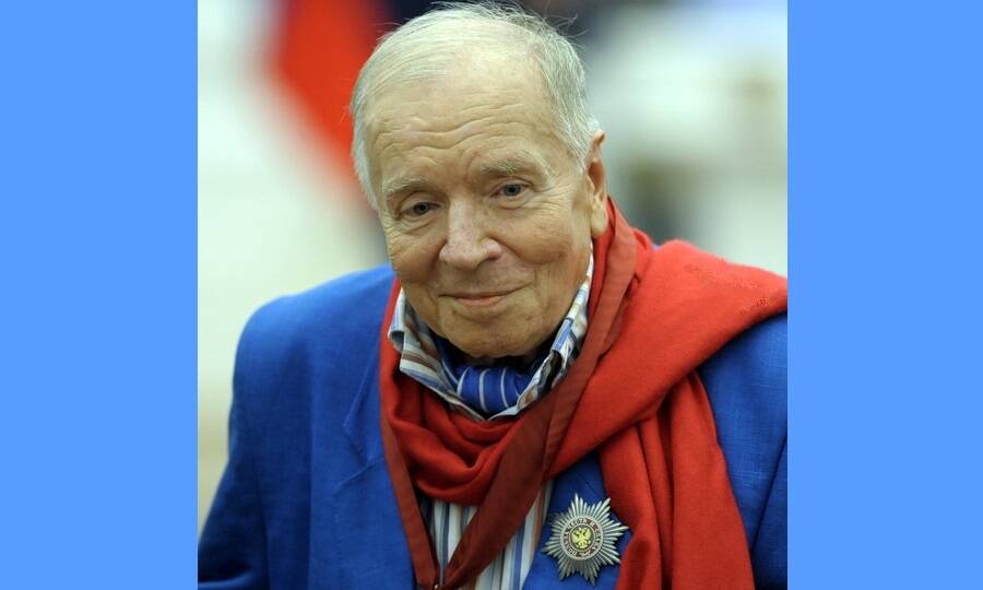 Андрей Вознесенский после вручения ему ордена «За заслуги перед Отечеством», май 2008 года. 
