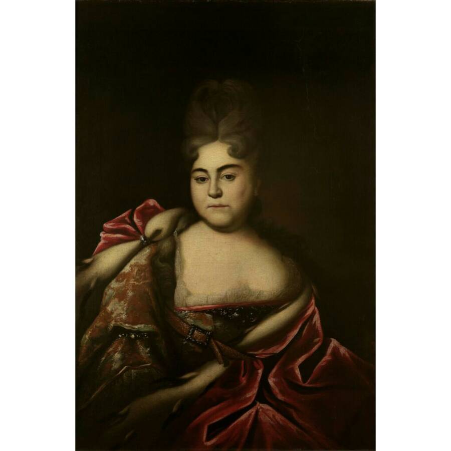 И.Н. Никитин. Портрет царевны Натальи Алексеевны, около 1714-1715 гг. Из собрания Третьяковской галереи