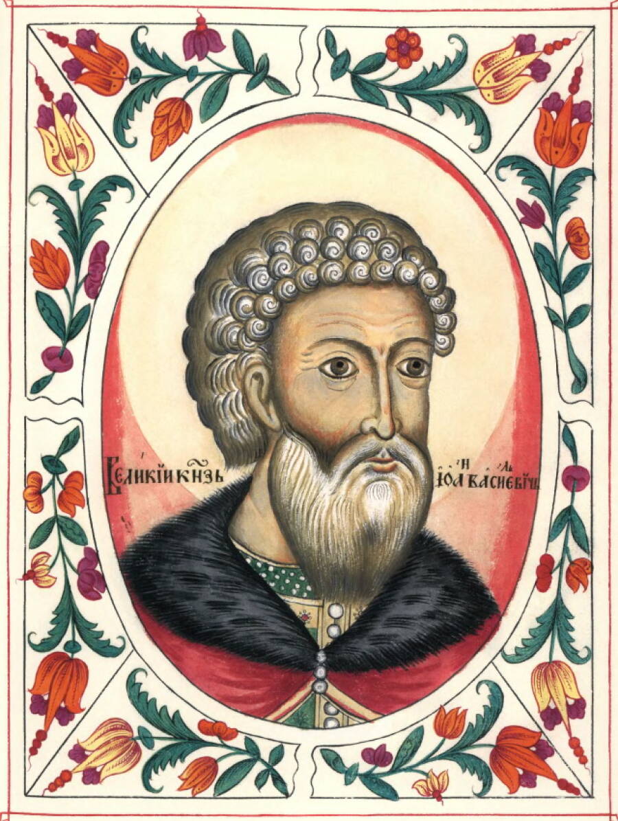 Портрет Ивана III из «Царского титулярника» (1672 год).