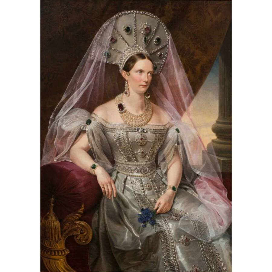 Портрет императрицы Александры Федоровны (1798-1860). Крюгер Ф. (Kruger Franz), (?). 1852-1857 гг.