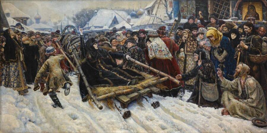 В.И. Суриков «Боярыня Морозова», 1887 год. Из собрания Тртьяковской галереи
