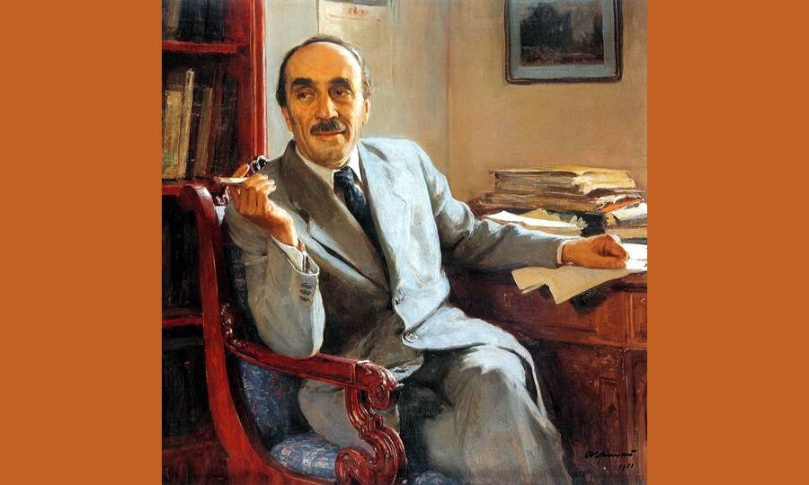 Портрет академика Н.Н. Семёнова. Художник А.М. Грицай, 1951 год. 